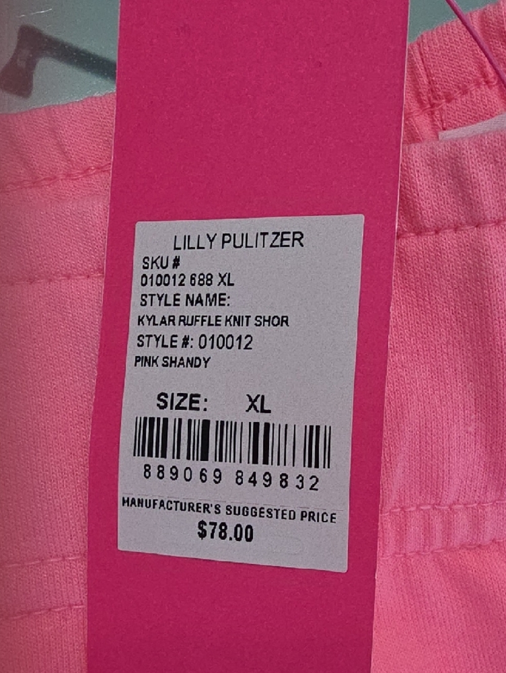 Lilly Pulitzer NWT Pink Ruffle Eyelet Shorts - Picture 4 of 9
